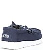 Color:Navy - Image 2 - Kids' Wally Canvas Washable Slip-Ons (Youth)
