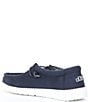 Color:Navy - Image 3 - Kids' Wally Canvas Washable Slip-Ons (Youth)