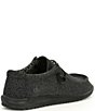 Color:Total Black - Image 2 - Men's Wally Sox Micro Washable Slip-Ons