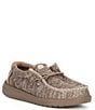 Color:Walnut - Image 1 - Boys' Wally Sport Knit Washable Slip-Ons (Toddler)