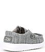 Color:Stone - Image 2 - Boys' Wally Linen Washable Elastic Slip-Ons (Toddler)