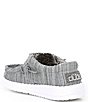 Color:Stone - Image 3 - Boys' Wally Linen Washable Elastic Slip-Ons (Toddler)