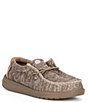 Color:Walnut - Image 1 - Boys' Wally Sport Knit Washable Slip-Ons (Youth)