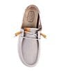 Color:Grey - Image 5 - Women's Wendy Washed Canvas Slip-Ons