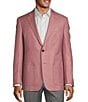 Color:Rose - Image 1 - Classic Fit Twill Pattern Sport Coat