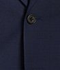 Color:Blue - Image 3 - Modern Fit Flat Front Plaid Pattern 2-Piece Suit