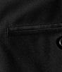 Color:Black - Image 3 - Modern Fit Flat Front Solid 2-Piece Tuxedo Suit