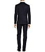 Color:Navy - Image 3 - Modern Fit Flat Front Solid 2-Piece Tuxedo Suit