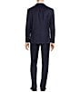 Color:Navy - Image 2 - Modern Fit Flat Front Solid Pattern 2-Piece Suit