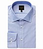 Color:Blue - Image 1 - Modern Fit Spread Collar Solid Dress Shirt