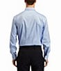 Color:Blue - Image 3 - Modern Fit Spread Collar Solid Dress Shirt