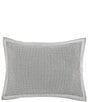 Color:Gray - Image 1 - Waffle Weave Sham, Pair
