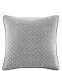 Color:Gray - Image 1 - Indigo Hill by HiEnd Accents Anna Diamond Quilted Euro Sham
