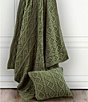 Color:Sage Green - Image 2 - Chunky Cable Knit Throw