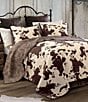 Color:Brown/Multi - Image 2 - Paseo Road by HiEnd Accents Cowhide Reversible Quilt Mini Set