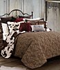 Color:Brown/Multi - Image 3 - Paseo Road by HiEnd Accents Cowhide Reversible Quilt Mini Set