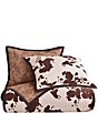 Color:Brown/Multi - Image 4 - Paseo Road by HiEnd Accents Cowhide Reversible Quilt Mini Set