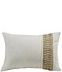 Color:White - Image 1 - Ruched Detail Decorative Pillow