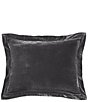 Color:Slate - Image 1 - Stella Collection Faux Silk Velvet Flanged Dutch Euro Pillow