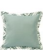 Color:Green - Image 1 - Textured Fabric Square Pillow