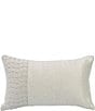 Color:Grey - Image 1 - Wilshire Natural Embroidered Pillow