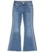 Color:Scarlet - Image 1 - Big Girls 7-16 Rhinestone Heat Seal Embellished Flare Jeans