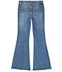 Color:Scarlet - Image 2 - Big Girls 7-16 Rhinestone Heat Seal Embellished Flare Jeans