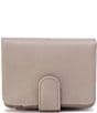Color:Taupe - Image 2 - Fern Leather Bifold Wallet