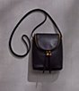 Color:Black - Image 6 - Fern Leather Crossbody Bag