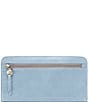 Color:Cornflower - Image 1 - Vintage Hide Collection Angle Continental Wallet