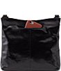 Color:Black - Image 2 - Vintage Hide Collection Cambel Leather Crossbody Bag