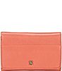 Color:Cherry Blossom - Image 1 - Vintage Hide Collection Jill Medium Trifold Wallet