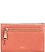 Color:Cherry Blossom - Image 2 - Vintage Hide Collection Jill Medium Trifold Wallet