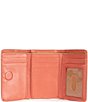 Color:Cherry Blossom - Image 3 - Vintage Hide Collection Jill Medium Trifold Wallet