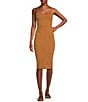 Color:Brown - Image 1 - Bodycon Midi Dress