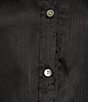 Color:Black - Image 4 - Satin Button Front Shirt