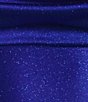 Color:Royal - Image 4 - Drape Sweetheart Neck Side Slit Faux Feather Boa Trim Long Dress