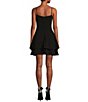 Color:Black - Image 2 - Emma Bodice Double Hem Fit-And-Flare Dress