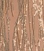 Color:Sand/Gold - Image 4 - Fringe Sequin One-Shoulder Bodycon Midi Dress