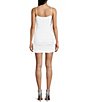 Color:Ivory - Image 2 - Lace Ruched Bodice Bodycon Dress