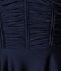 Color:Navy - Image 4 - Off Shoulder Short A-Line Dress