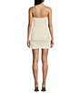 Color:Ivory - Image 2 - One Shoulder Double Strap Ruched Bodycon Dress