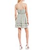 Color:Sage - Image 2 - Printed Fit-And-Flare Dress