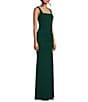 Color:Hunter - Image 3 - Sleeveless Mermaid Shaped Gown