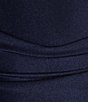 Color:Navy - Image 4 - Soft Square Neckline Adjustable Strap Bodice Dress