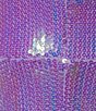 Color:Lilac - Image 4 - Strapless Sequin Feather Trim Front Slit Long Dress