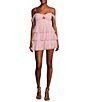 Color:Blush - Image 1 - Sweetheart Off Shoulder Drape Ruffle Skirt Dress