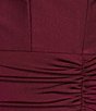 Color:Wine - Image 4 - V-Neck Shirred Long Dress