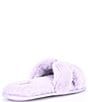 Color:Purple - Image 2 - H Band Plush Slippers