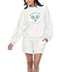 Color:White - Image 1 - No Plans Coordinating Terry Sweatshirt